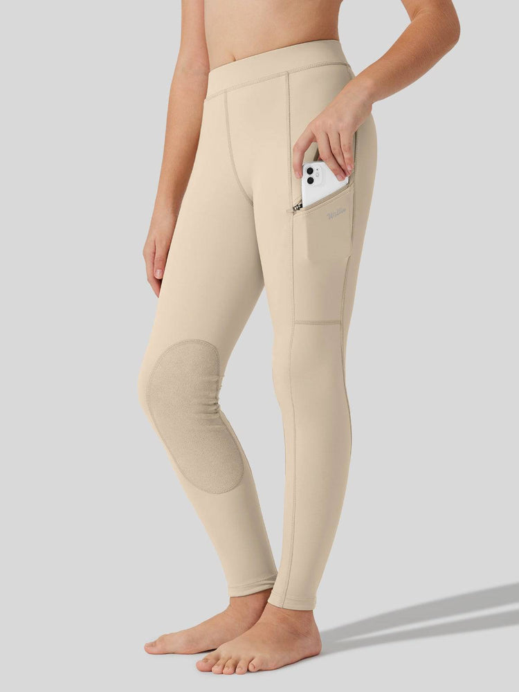Girls Horse Riding Pants Knee-Patch_