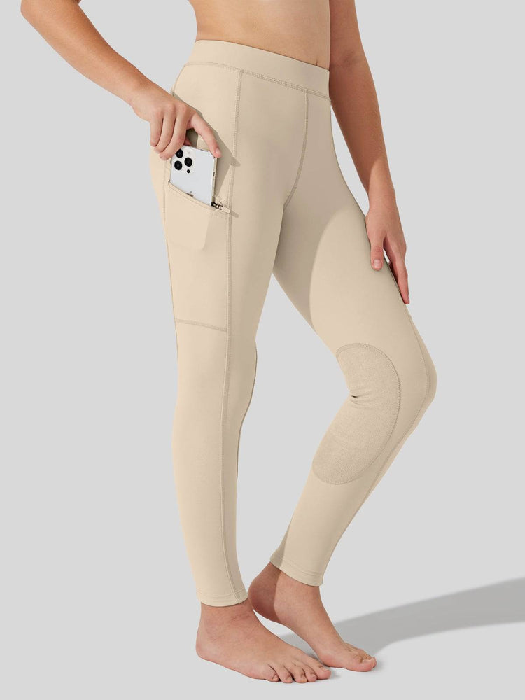Girls Horse Riding Pants Knee-Patch_