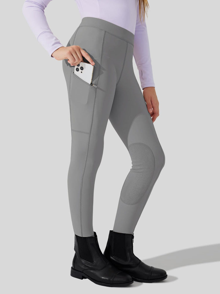 Girls Horse Riding Pants Knee-Patch_