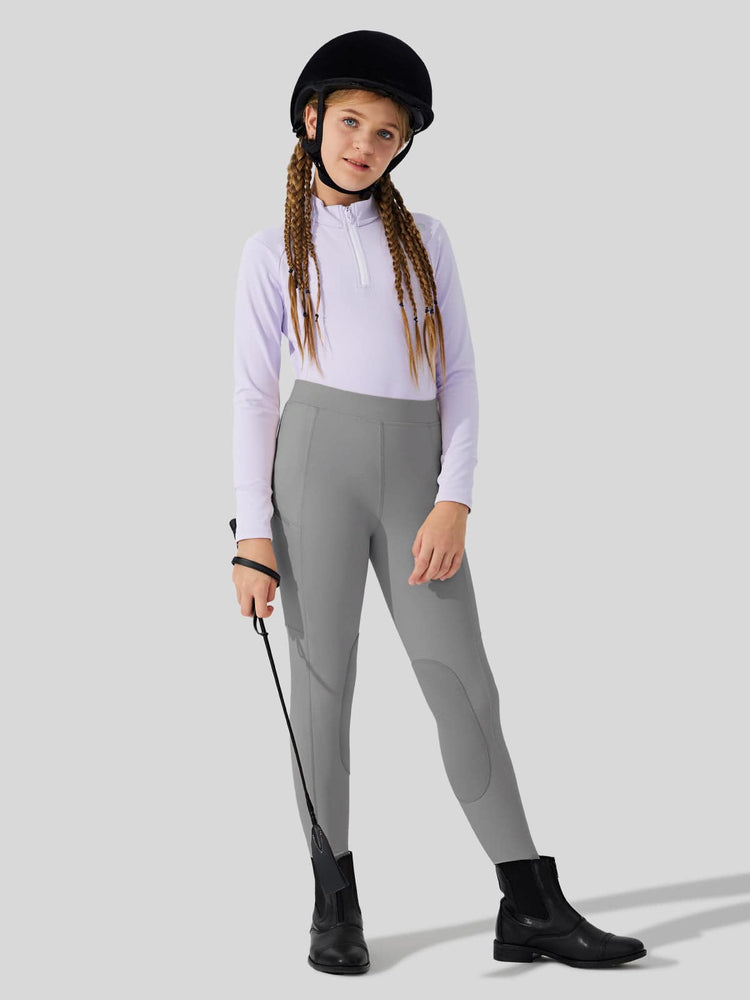 Girls Horse Riding Pants Knee-Patch_
