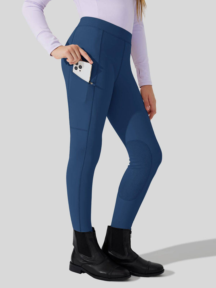 Girls Horse Riding Pants Knee-Patch_
