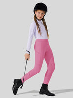 Girls Horse Riding Pants Knee-Patch_