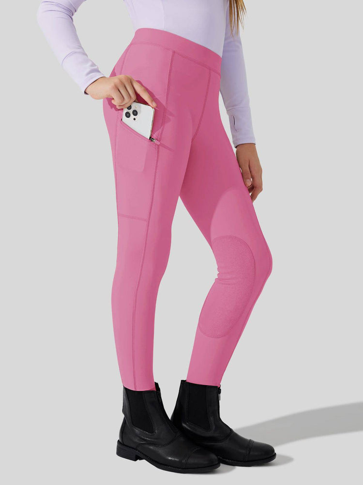 Girls Horse Riding Pants Knee-Patch_
