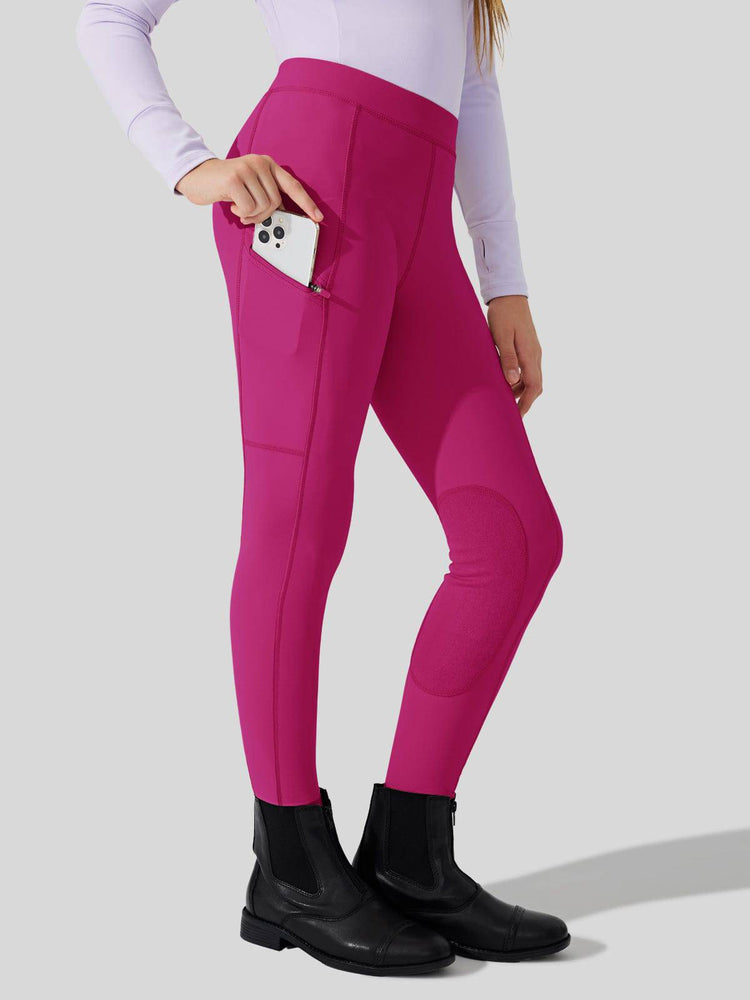 Girls Horse Riding Pants Knee-Patch_