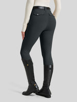 WILLIT Women's Fleece Lined Silicone Grip Riding Breeches03_Gray
