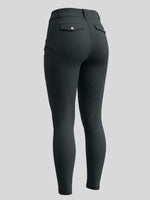 WILLIT Women's Fleece Lined Silicone Grip Riding Breeches07_Gray