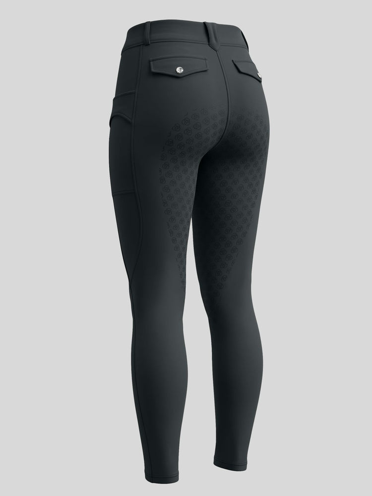 WILLIT Women's Fleece Lined Silicone Grip Riding Breeches07_Gray