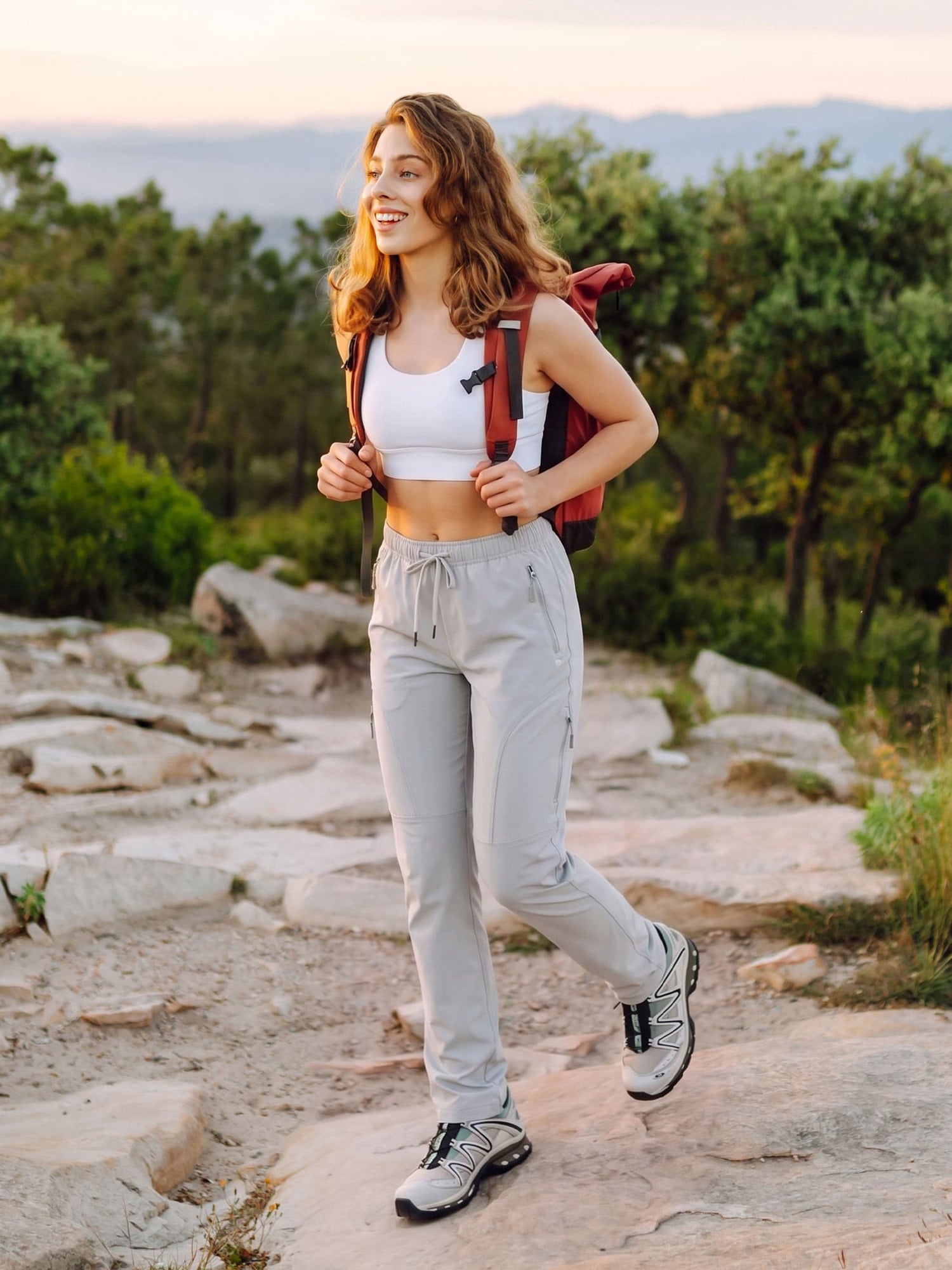willit Women's Lightweight Cargo Pants-Tall 