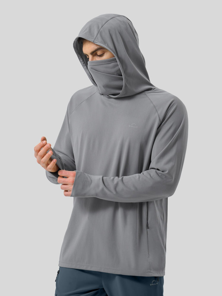 Men¡®s Aero Sun Long Sleeve Fishing Hoodie UPF 50+