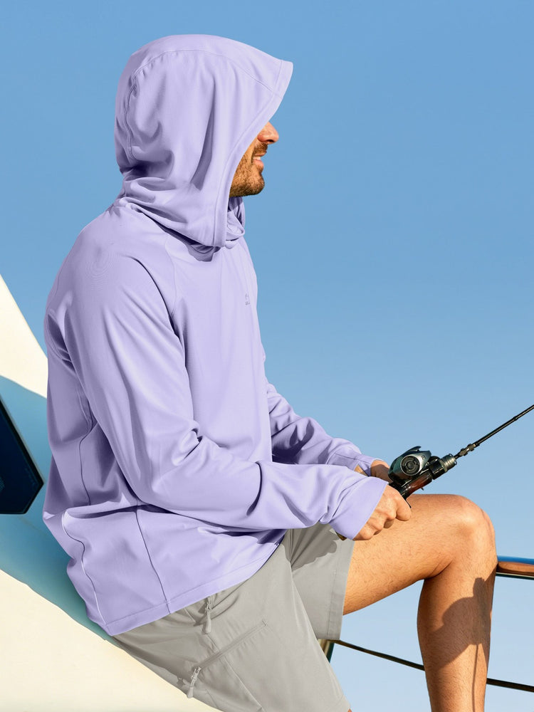Men¡®s Aero Sun Long Sleeve Fishing Hoodie UPF 50+