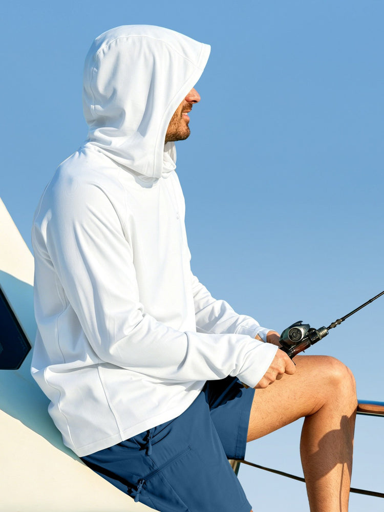 Men¡®s Aero Sun Long Sleeve Fishing Hoodie UPF 50+