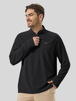 Men's Aero Sun Long Sleeve Zip Polo Shirt UPF 50+