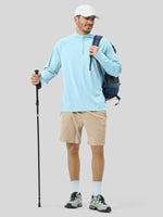 Men's Aero Sun Long Sleeve Zip Polo Shirt UPF 50+
