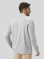 Men's Aero Sun Long Sleeve Zip Polo Shirt UPF 50+