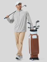 Men's Aero Sun Long Sleeve Zip Polo Shirt UPF 50+