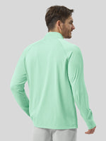 Men's Aero Sun Long Sleeve Zip Polo Shirt UPF 50+