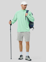 Men's Aero Sun Long Sleeve Zip Polo Shirt UPF 50+