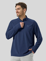 Men's Aero Sun Long Sleeve Zip Polo Shirt UPF 50+