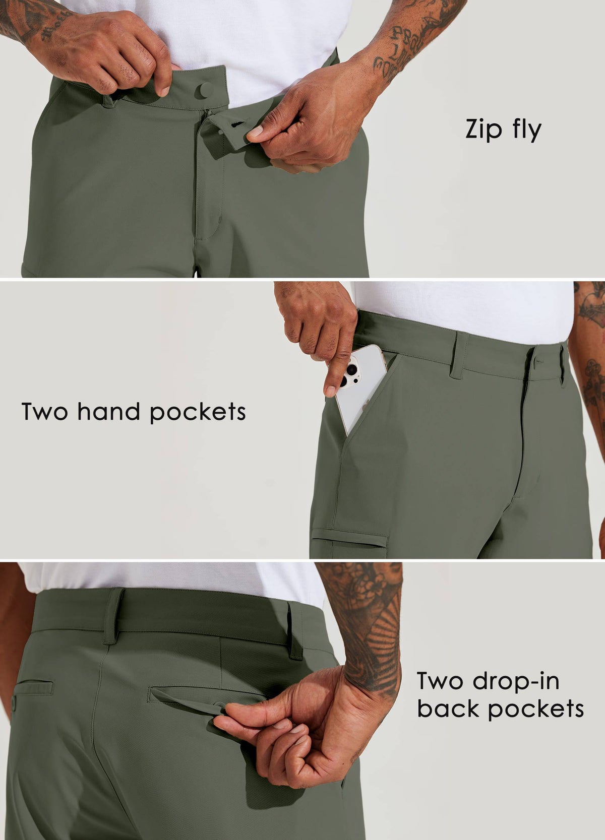 Willit Men's Cargo Golf Shorts 