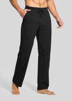 Men wearing cotton lounge pants 