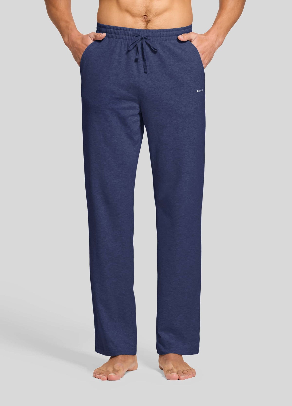 Men wearing cotton lounge pants 