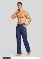 Men wearing cotton lounge pants 