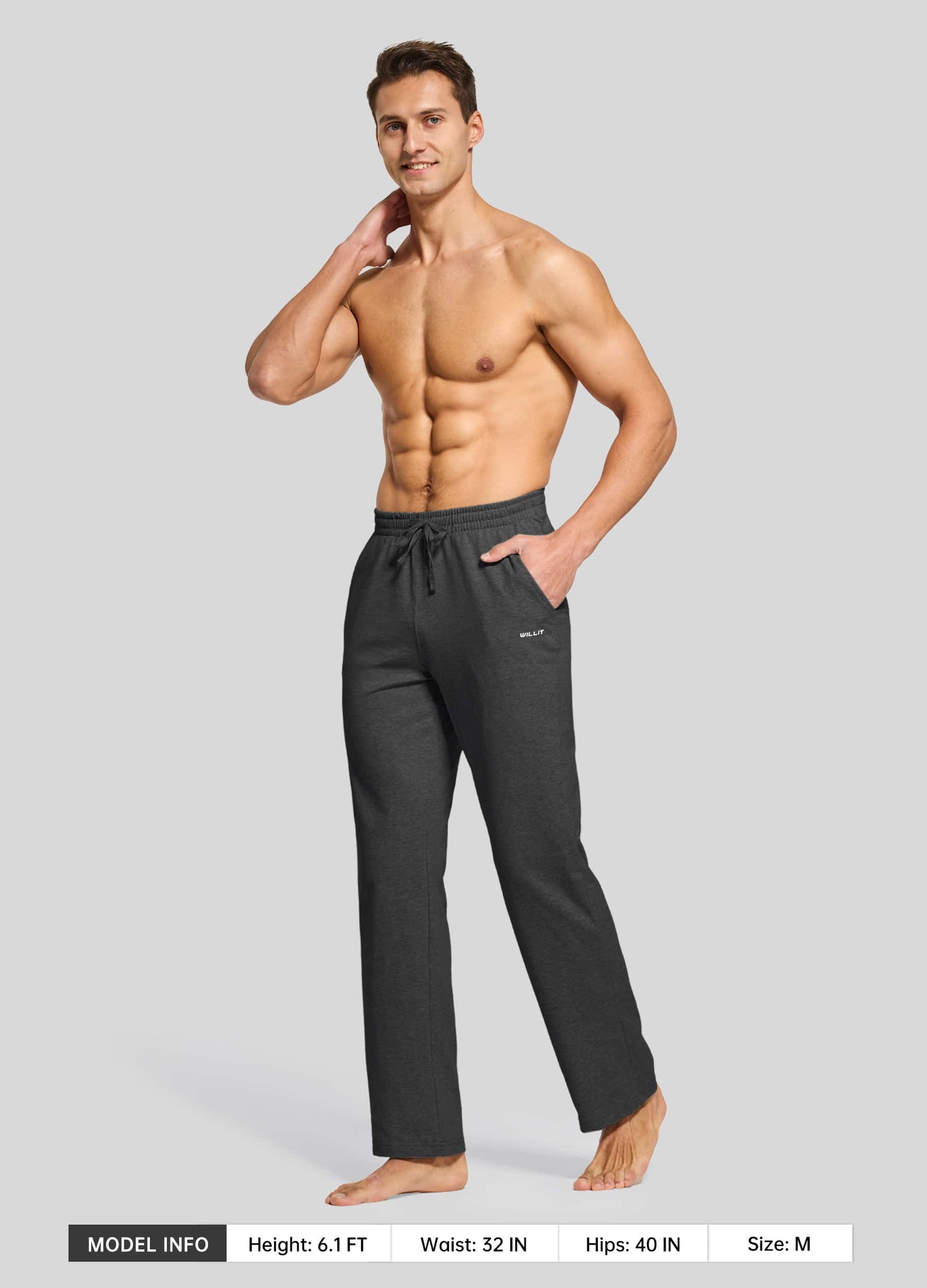 Men wearing casual cotton pants 