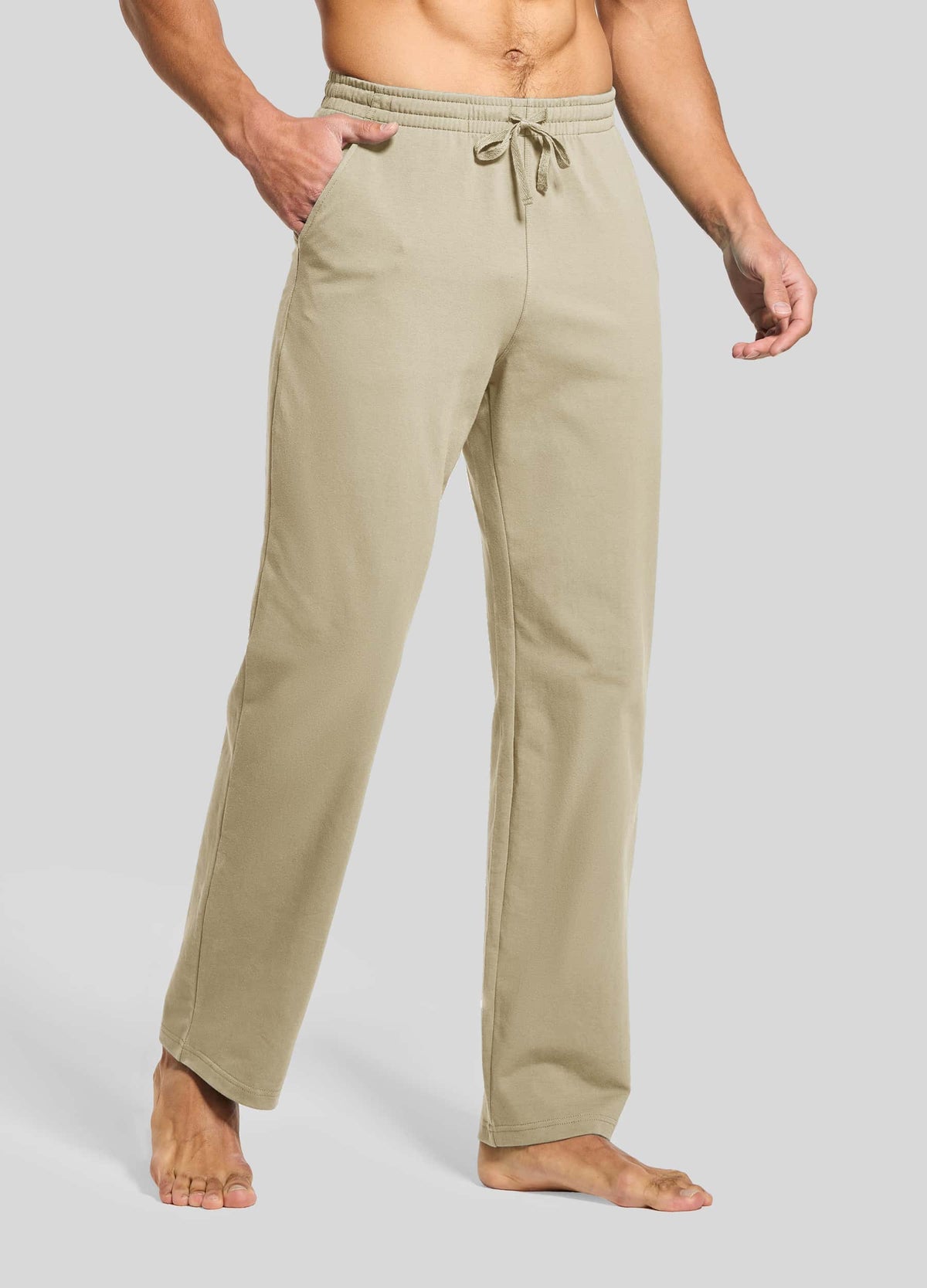 Men wearing casual cotton pants 
