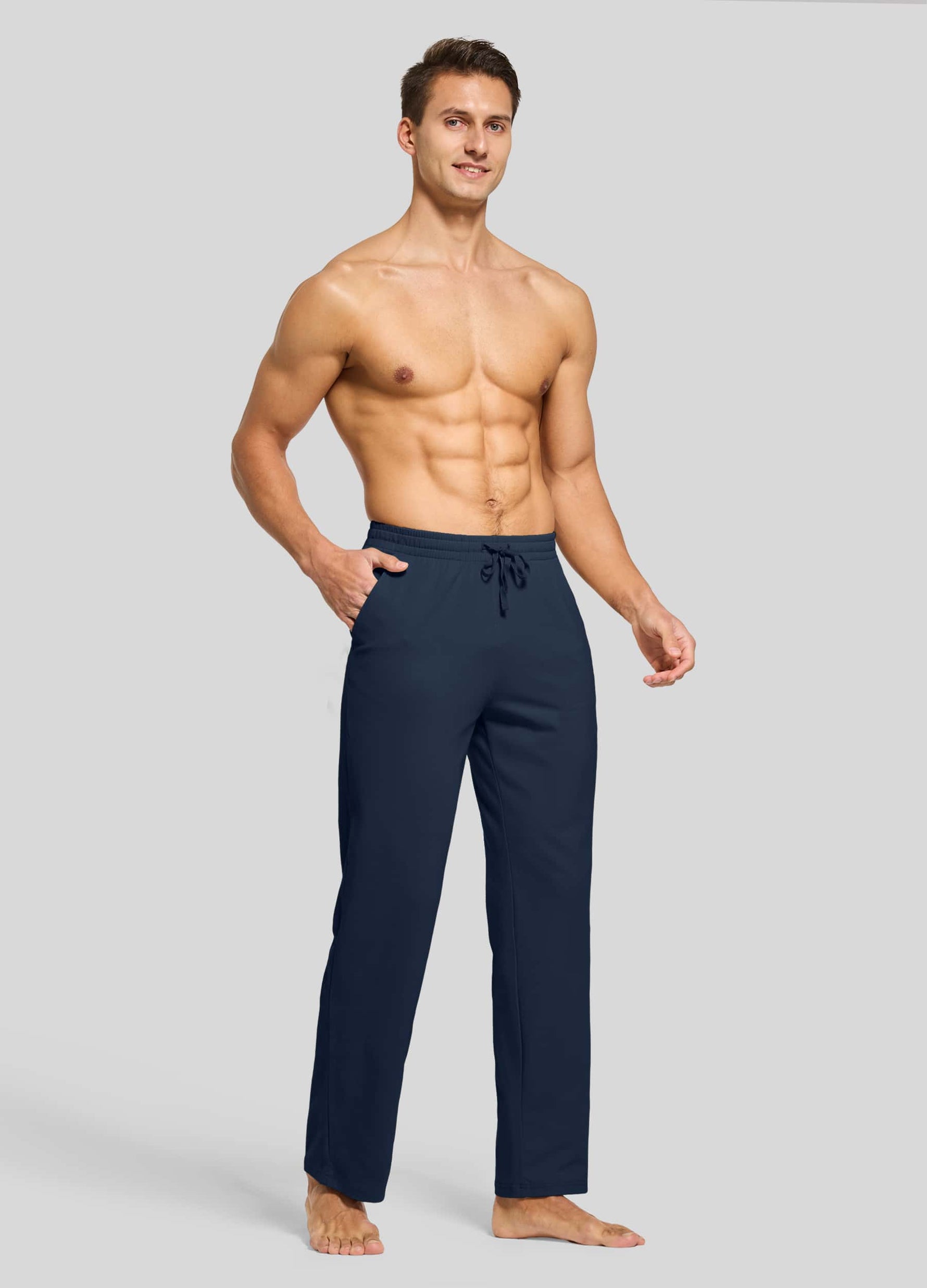 Men wearing casual cotton pants 