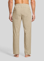 Men wearing beige lounge pants 