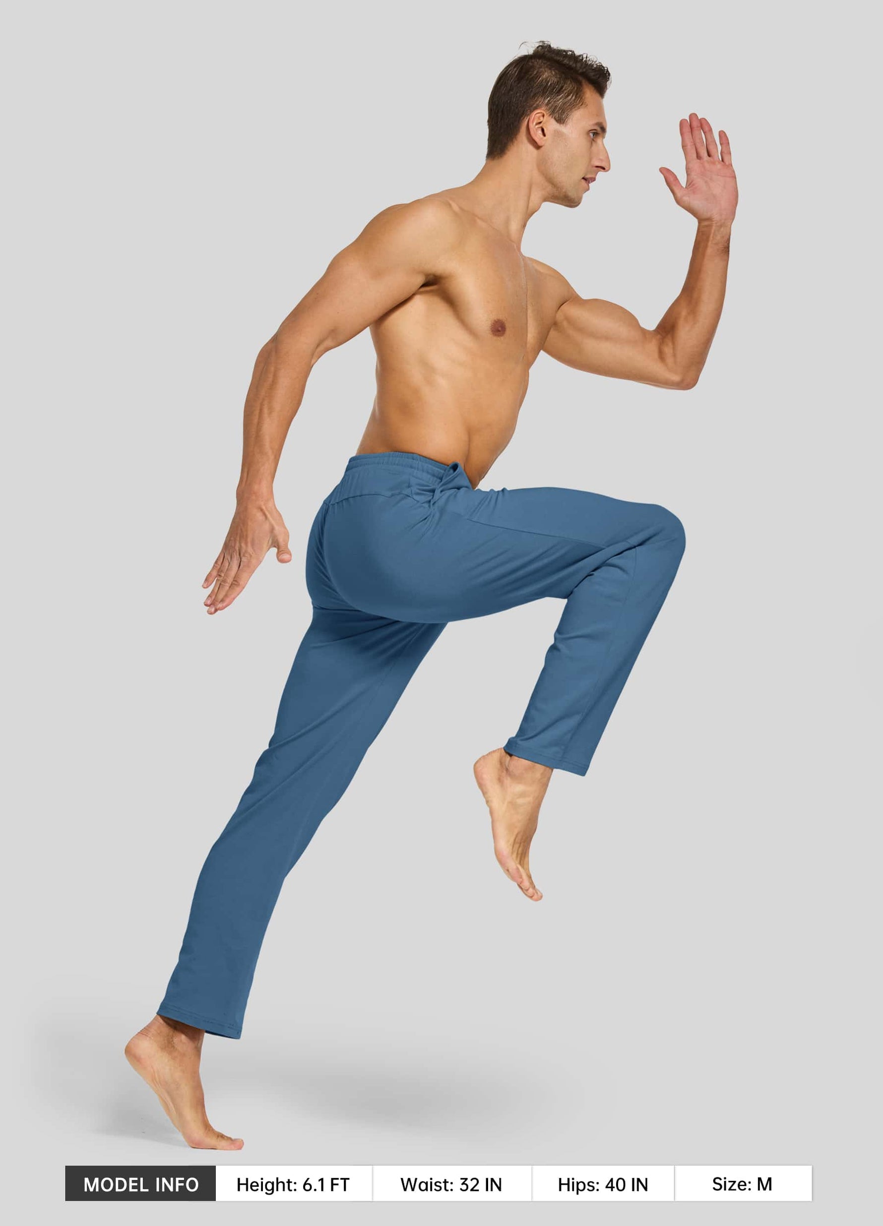 Men wearing cotton lounge pants 