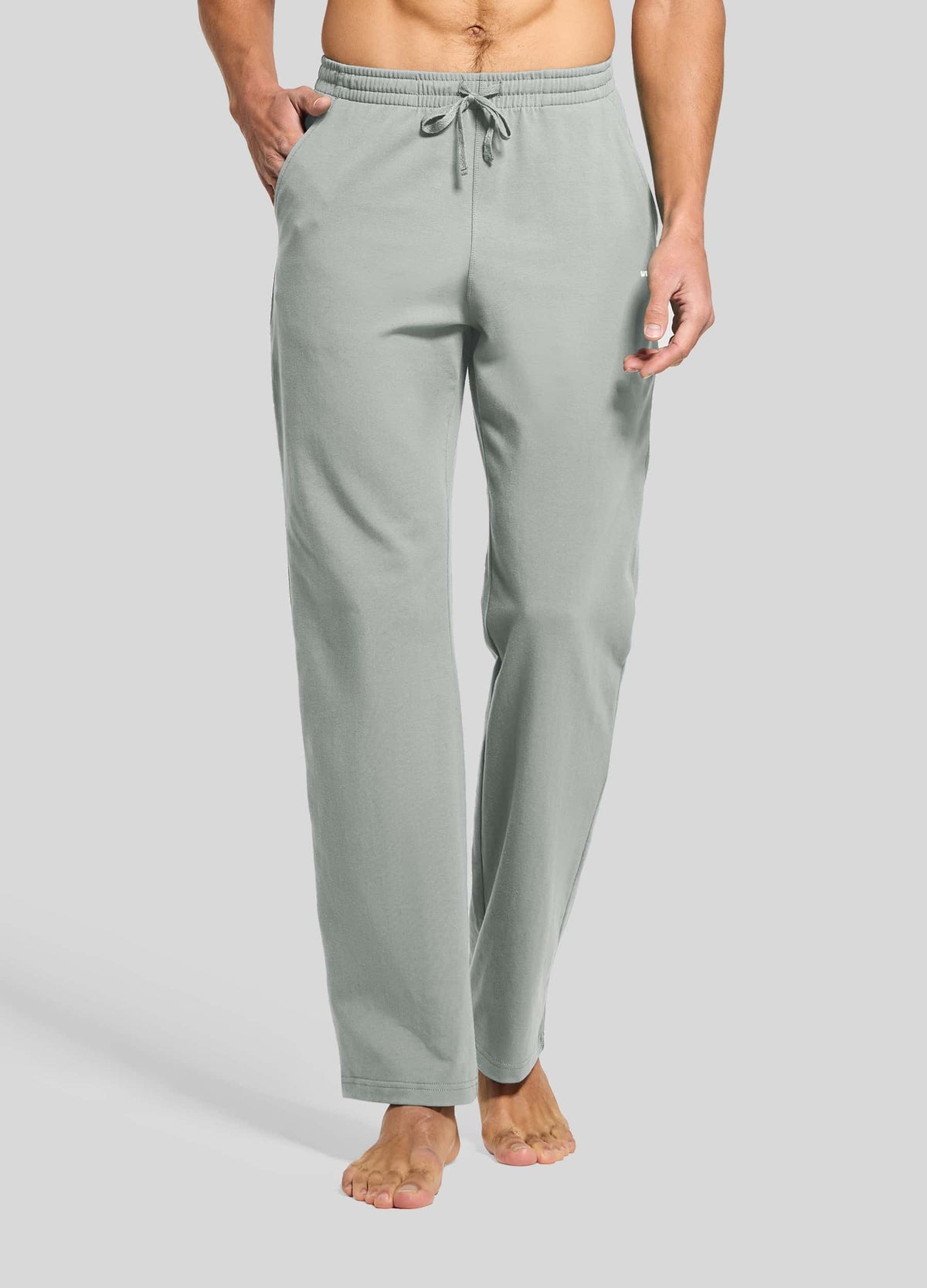 Men wearing cotton lounge pants 