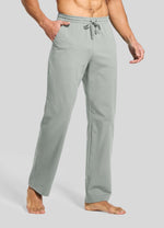 Men wearing cotton lounge pants 