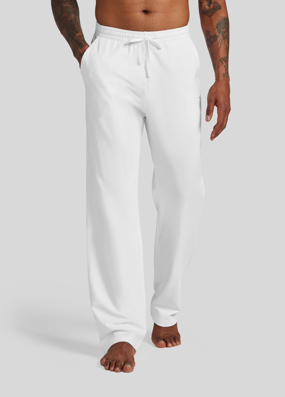 Men wearing casual cotton sweatpants 