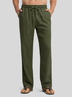 Willit Men's Casual Linen Drawstring Pants 30 In_