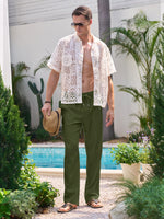 Willit Men's Casual Linen Drawstring Pants 30 In_