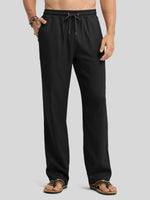 Willit Men's Casual Linen Drawstring Pants 30 In_