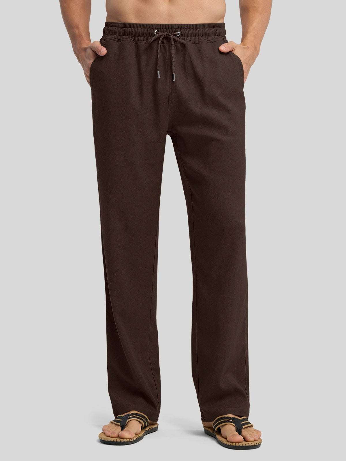 Willit Men's Casual Linen Drawstring Pants 30 In_