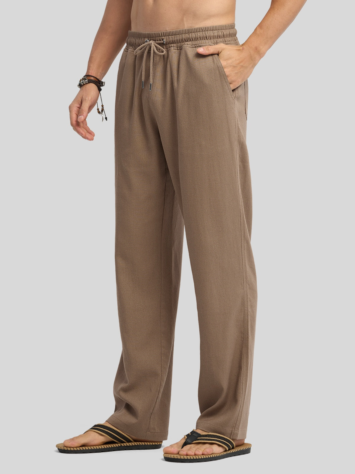 Willit Men's Casual Linen Drawstring Pants 30 In 