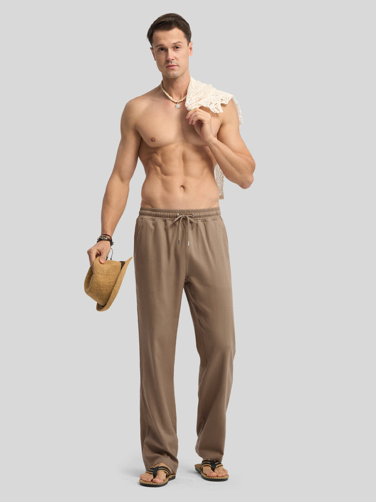 Willit Men's Casual Linen Drawstring Pants 30 In 