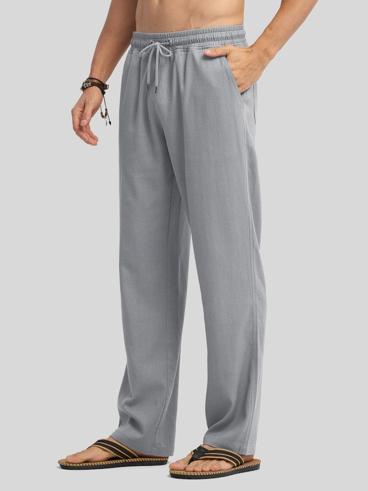 Willit Men's Casual Linen Drawstring Pants 30 In_