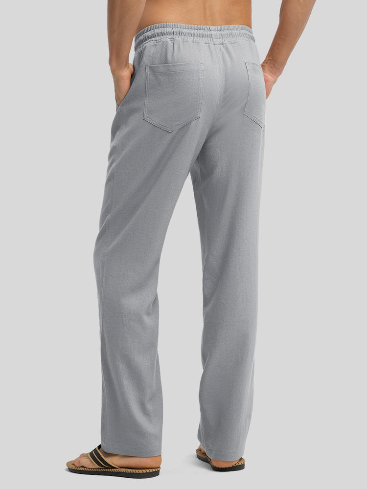 Willit Men's Casual Linen Drawstring Pants 30 In_