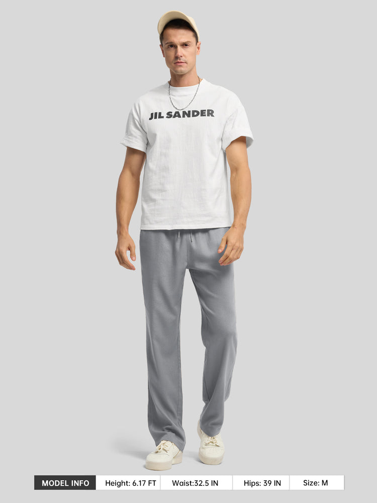 Willit Men's Casual Linen Drawstring Pants 30 In_