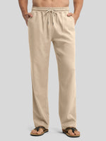 Willit Men's Casual Linen Drawstring Pants 30 In_