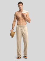 Willit Men's Casual Linen Drawstring Pants 30 In_