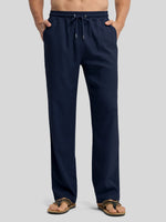 Willit Men's Casual Linen Drawstring Pants 30 In_