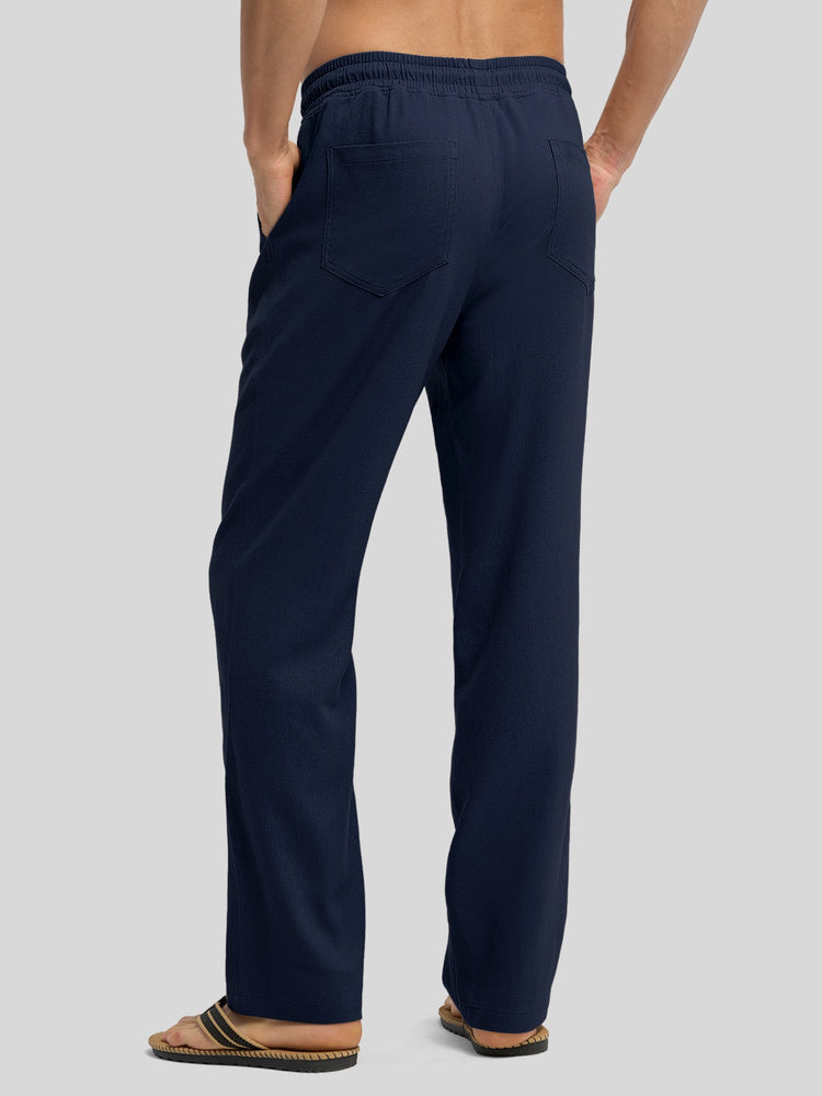 Willit Men's Casual Linen Drawstring Pants 30 In_