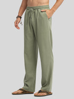 Willit Men's Casual Linen Drawstring Pants 30 In_