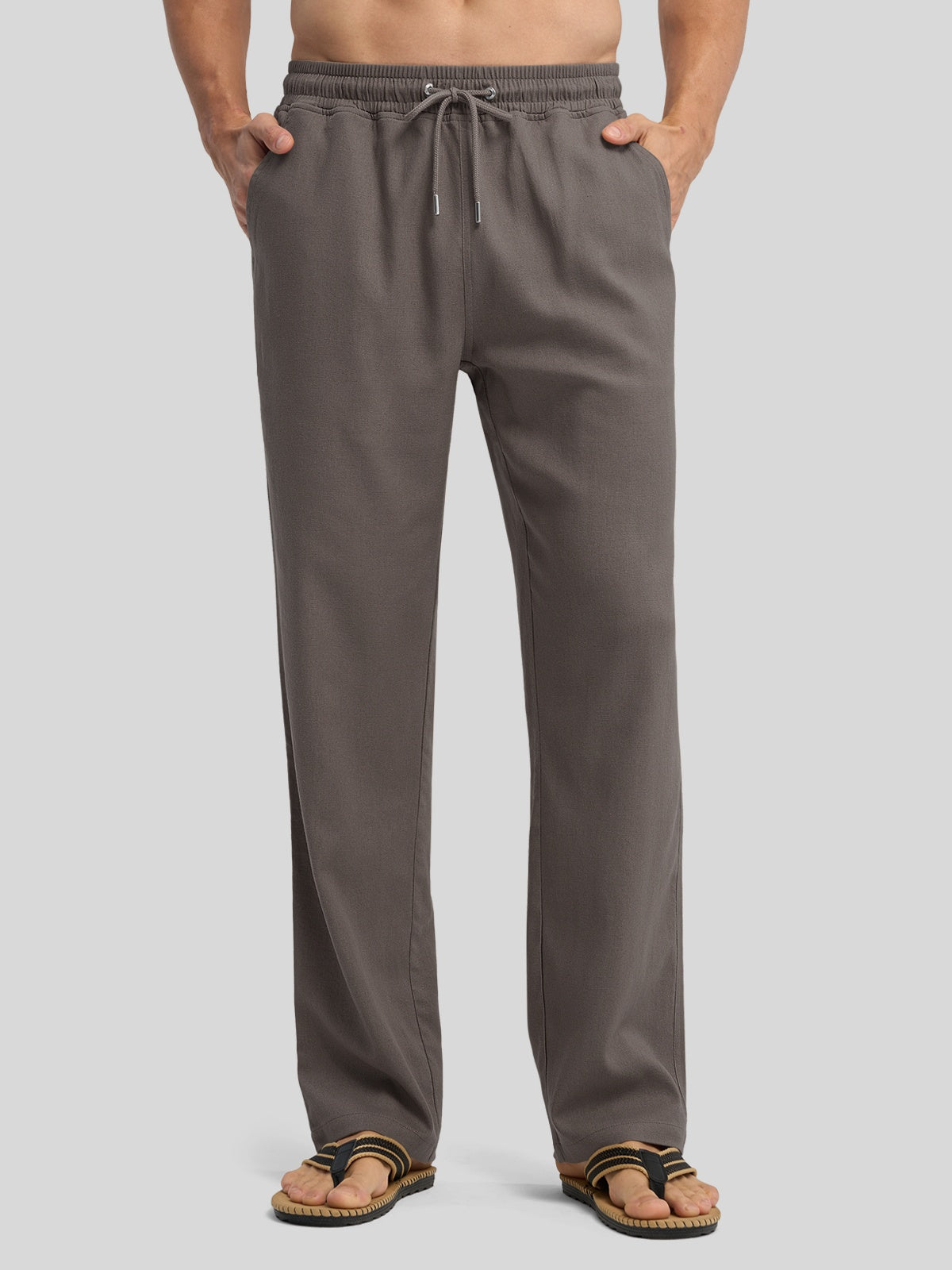 Willit Men's Casual Linen Drawstring Pants 30 In_