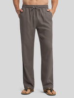 Willit Men's Casual Linen Drawstring Pants 30 In_